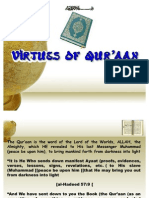 Virtues of Quraan