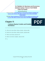 Statistics For Business and Economics 8Th Edition Newbold Solutions Manual Full Chapter PDF