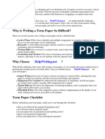 Term Paper Checklist