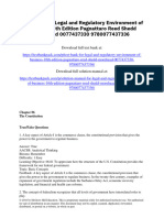 Filedate - 849download Legal and Regulatory Environment of Business 16Th Edition Pagnattaro Test Bank Full Chapter PDF