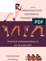 Cardiovascular Endurance Exercise Training