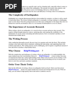 Term Paper About Earthquake