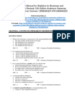 Statistics For Business and Economics Revised 12Th Edition Anderson Test Bank Full Chapter PDF