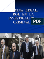 Med Legal en Investigación Criminal