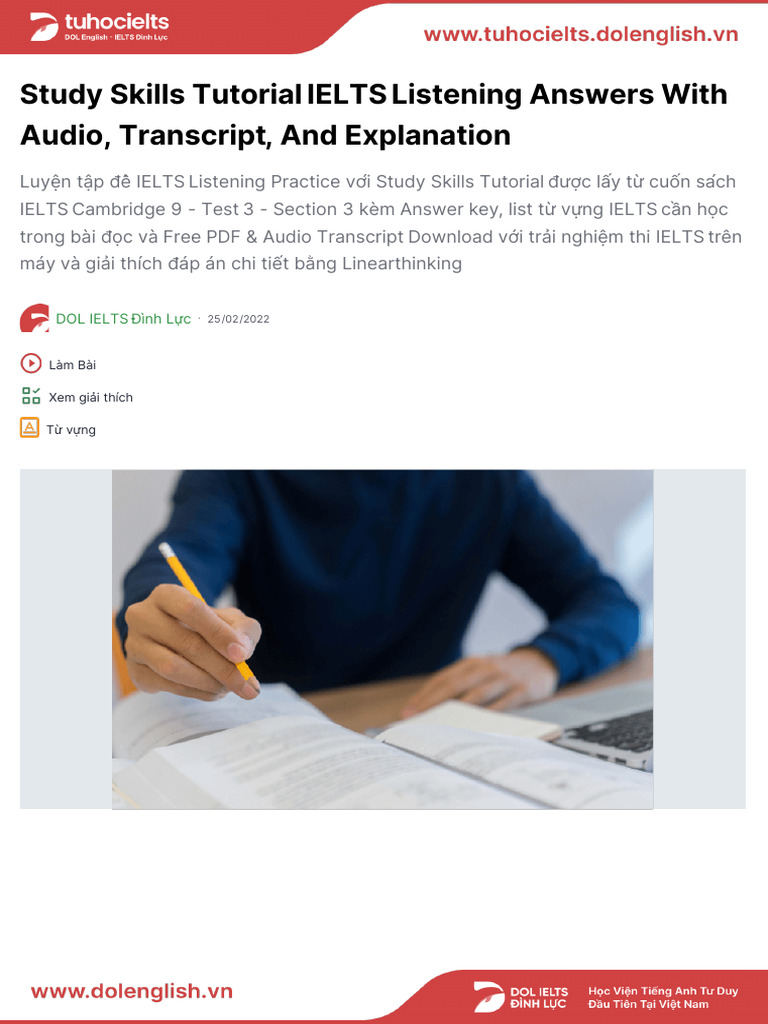 Study Skills Tutorial Pdf Study Skills International English