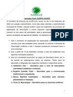 Comunicado Final 12 de Setembro de 2023