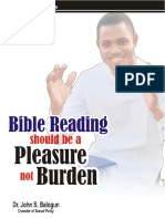 Bible Reading Should Be A Pleasure Not A Burden by Dr. John S. BALOGUN