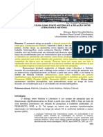 MARTINS, G. O USO DE LITERATURA COMO FONTE HISTÓRICA E A RELAÇÃO ENTRE LITERATURA E HISTÓRIA