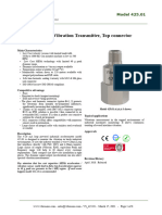 4-20 Ma Vibration Transmitter, Top Connector: Model 425.01