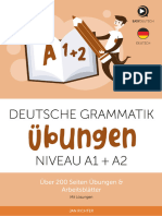 Deutsche Grammatik Übungen Niveau A1+A2 PDF - Dr Notes