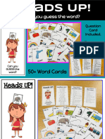 Heads Up!: 50+ Word Cards