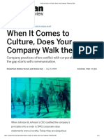When It Comes To Culture, Does Your Company Walk The Talk