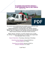 Mumbai to Shirdi Helicopter Services & Express VIP Darshan Pass @ Sai Temple