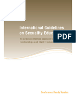 International Guidelines On Sexuality Education