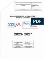 Manual de Gestion de Incidentes y Eventos Adversos 2023-2027