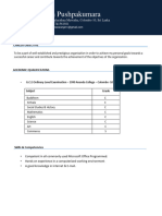 R.pushpakumara Resume