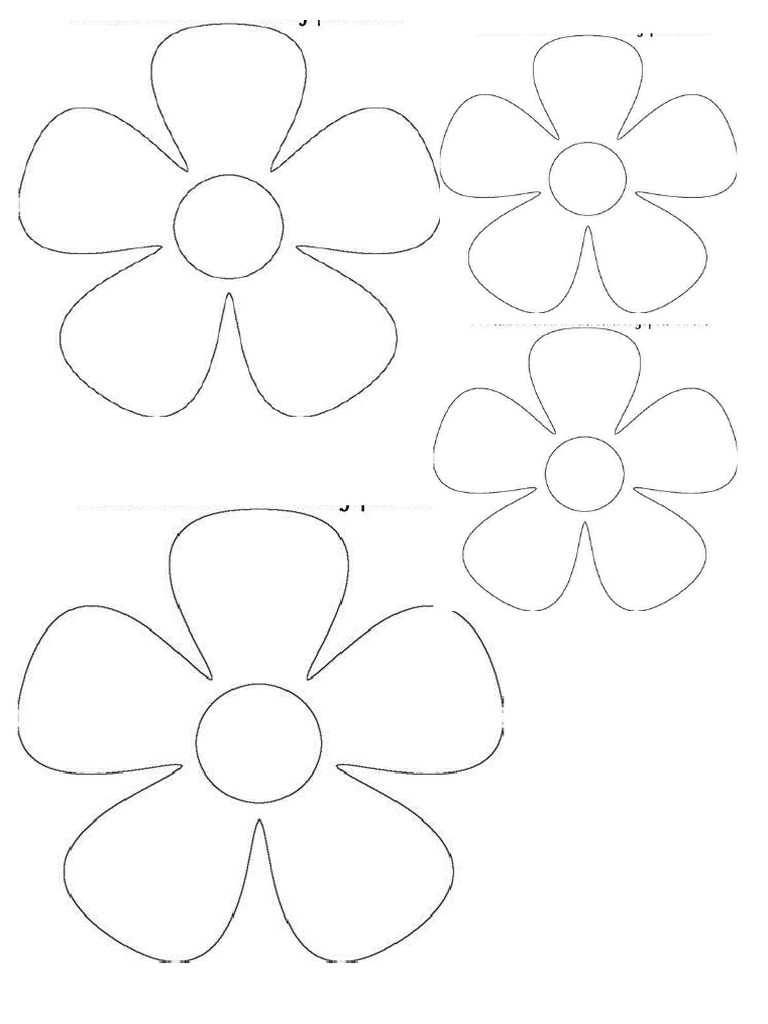 Flores molde pdf