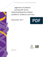 Management of Patients Presenting With Acute Methamphetamine-Related Problems: Evidence Summary