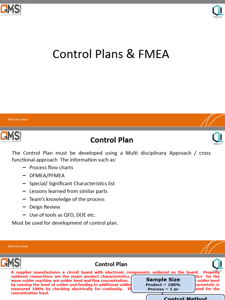 Control Plan & FMEA | PDF | Soldering | Printed Circuit Board