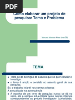 2P - Metodologia II - Como Elaborar Projeto de Pesquisa