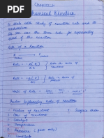 Chemical Kinetics