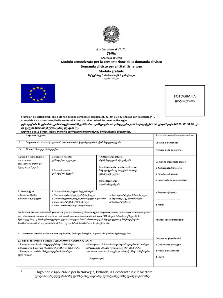Modulo Visto c It-geo | PDF