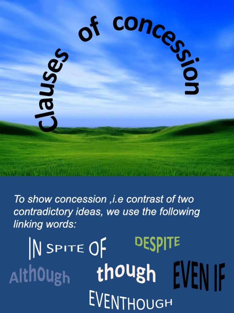 Clauses Concession Contrast Download Free PDF Verb Semantic Units