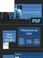 Articulações Do MMSS - Cintura Escapular e GlenoUmeral