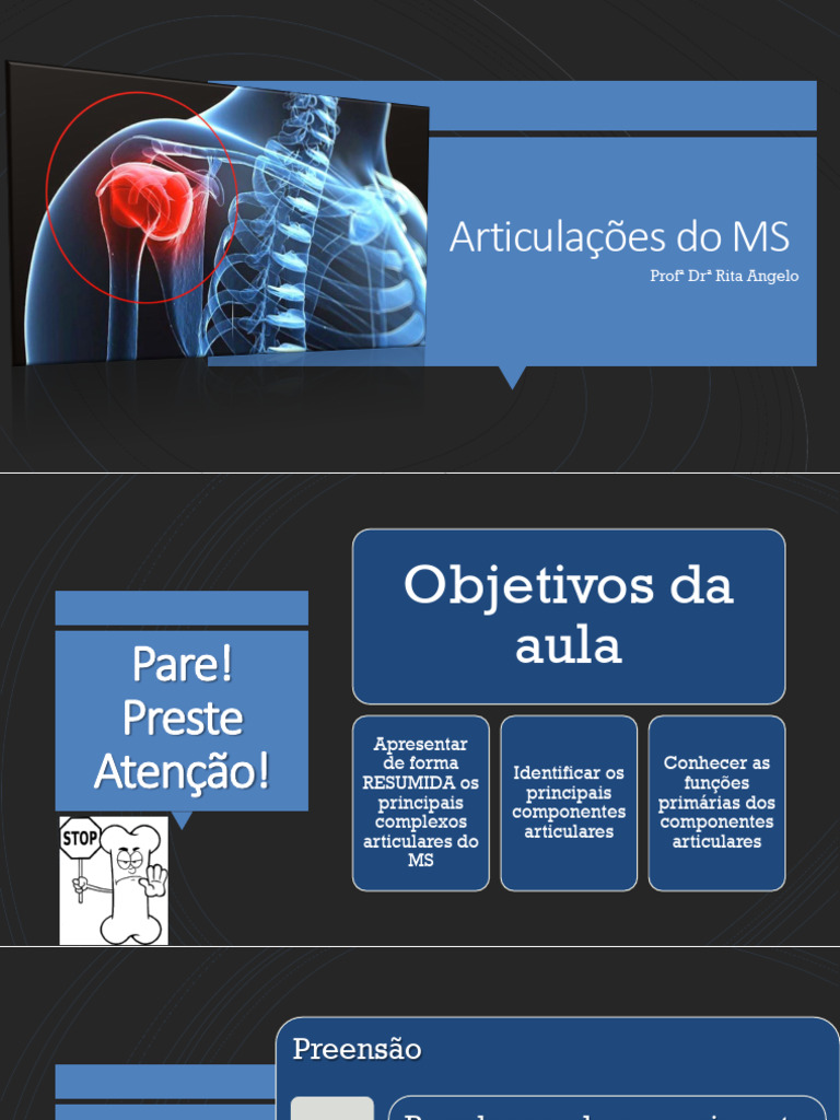 Articulações Do MMSS - Cintura Escapular e GlenoUmeral | PDF | Anatomia ...