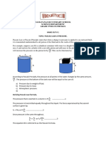 Lesson Notes - Pascals Law