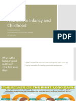 Nutrition in Infancy and Childhood