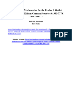 Test Bank For Mathematics For The Trades A Guided Approach 10Th Edition Carman Saunders 013334777X 9780133347777 Full Chapter PDF