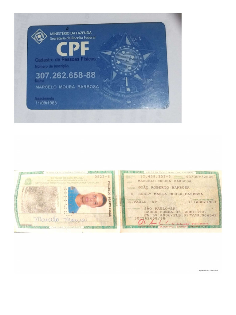 RG e CPF | PDF
