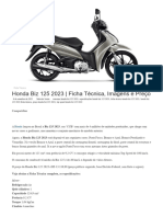 Folder Honda Biz 125 2023