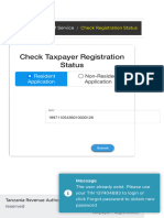 Httpstaxpayerportal - Tra.go - Tz#self Servicecheck Registration Status