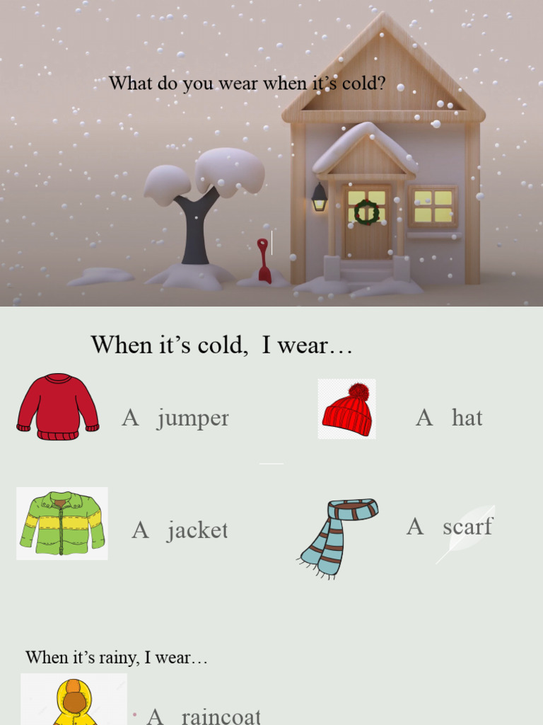 What Do You Wear When It's Cold CLOTHES PDF