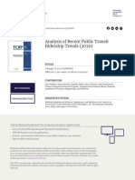 Analysis of Recent Public Transit Ridership Trends (2020) : This PDF Is Available at