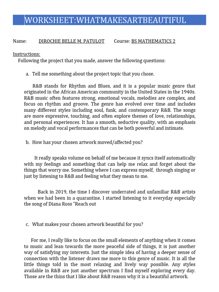 What Makes Art Beautiful PDF