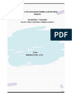 Rencana Pelaksanaan Pembelajaran (RPP) Tematik: Kelas 2 Tema 3 Subtema 4 Pembelajaran 3