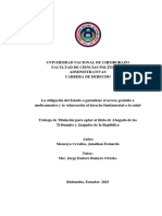 Moncayo Cevallos, J. (2023) La Obligación Del Estado A Garantizar El Acceso Gratuito A Medicamentos y La Vulneración Al Derecho Fundamental A La Salud