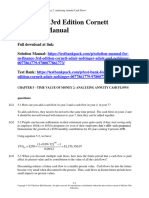 M Finance 3Rd Edition Cornett Solutions Manual Full Chapter PDF