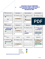 Calendario Bachillerato SEP 20-21