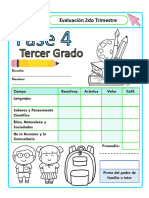 Examen Tercer Grado de Primaria Segundo Trimestre.