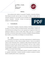 Reflexión Conversatorio Palestina Libre.