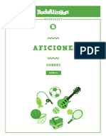 Aficiones (Difícil) (Worksheet)