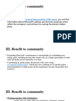 III. Benefit To Community: 2016 Corporate Social Responsibility (CSR) Report