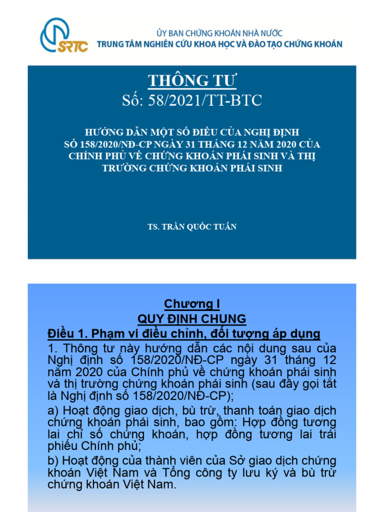 2a. THONG TU 58-2021 CKPS - BTC | PDF
