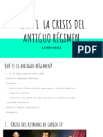 Tema 1 La Crisis Del Antiguo Régimen