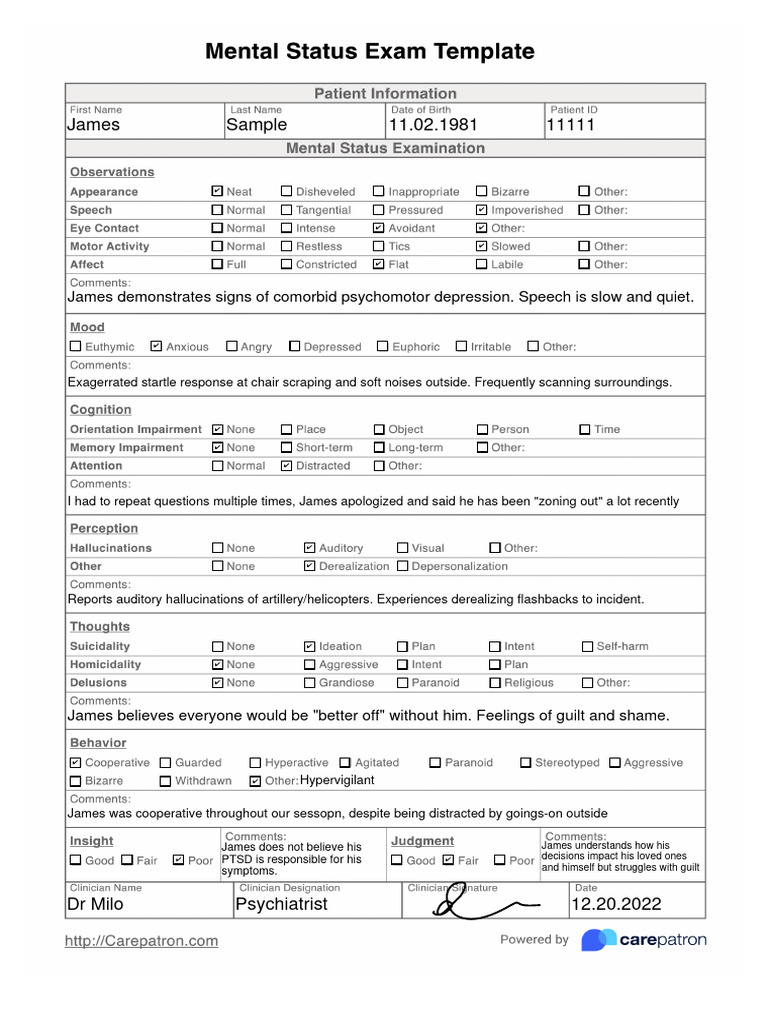 PTSD Assessment for James: Symptoms & Insights | PDF