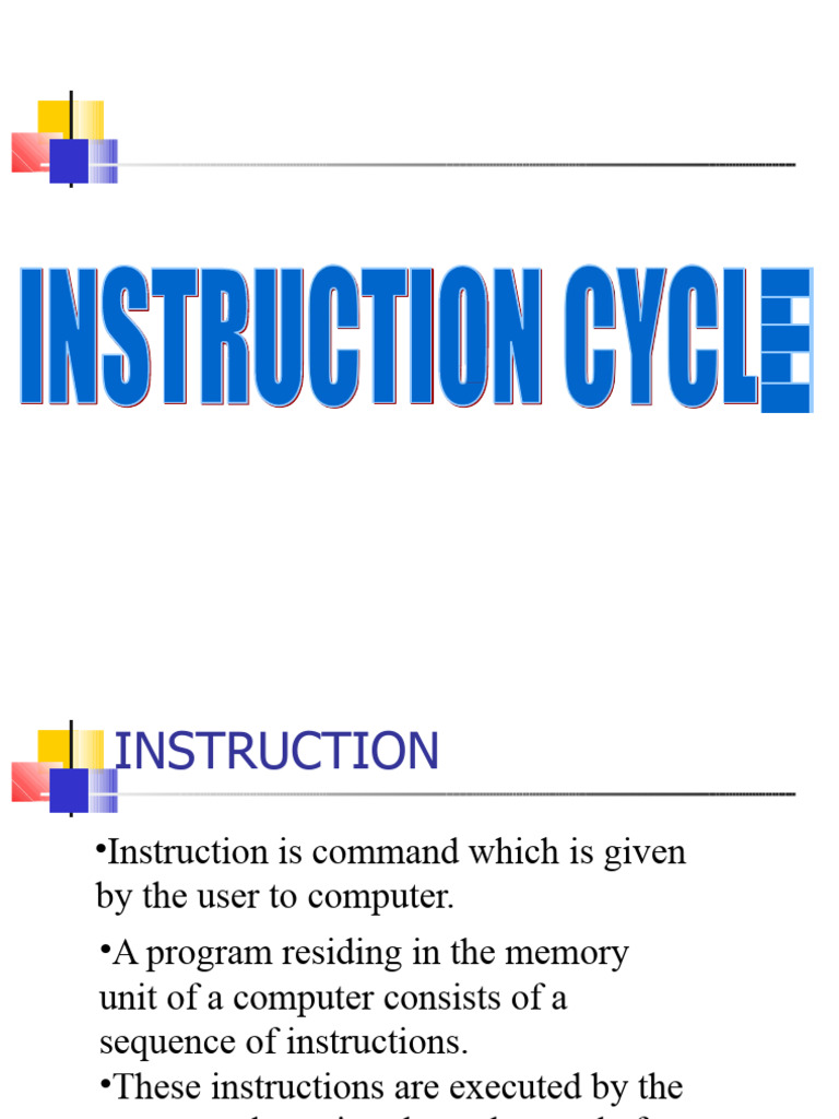 4.instruction Cycle | PDF | Central Processing Unit | Digital Electronics